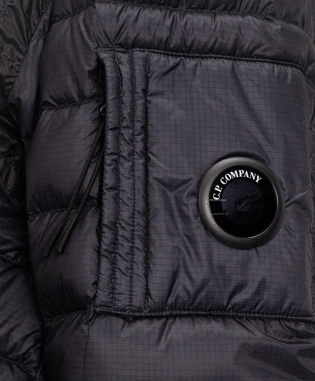 C.P. Company Синяя пуховая куртка с патчем логотипа MOW022A110416A изображение 5