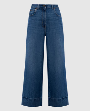 Valentino Сині джинси з патчем логотипа 8B3DD29K9Y8