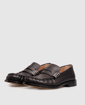 JW Anderson Черные кожаные лоферы MO0001LA0391