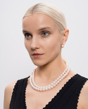 Madreperla Розовые серьги с бусинами 213169