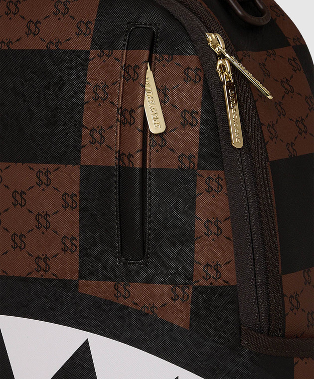 Sprayground Дитячий коричневий рюкзак THAT BIG CHECK SHARK 910B6263NSZ зображення 4