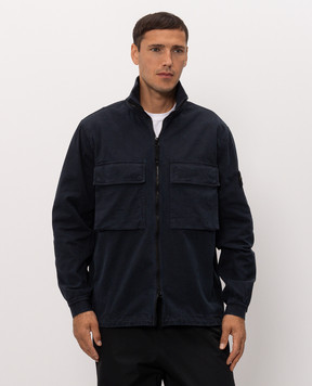 Stone Island Синя куртка з патчем логотипа L2S151200024S00L1
