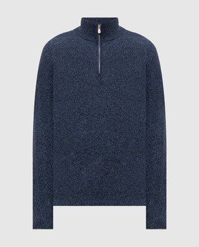 Brunello Cucinelli Синій джемпер з кашеміру MQS00124