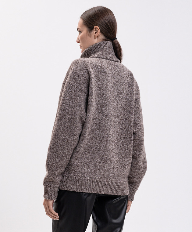 Magda Butrym Коричневий светр з вовни KNITWEAR29JUMPER361926 зображення 4