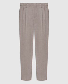 Brunello Cucinelli Бежеві штани з вовни M032PS2440