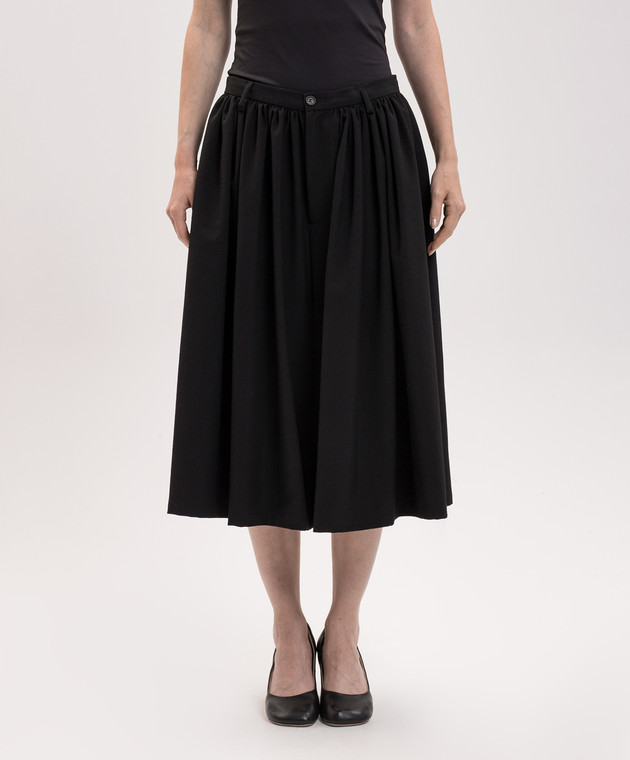 Maison Margiela MM6 Черные кюлоты с шерстью S62MU0079M35436 изображение 3
