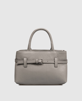 Gianni Notaro Сіра шкіряна сумка Dollaro 235DOLLARONIKEL