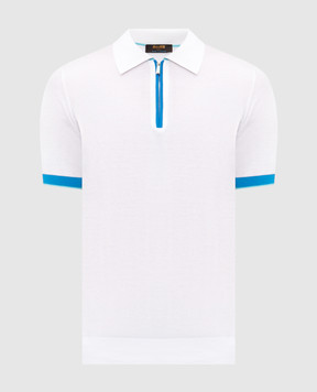 MooRER Біле поло з окантуванням COTY COTYCSI5