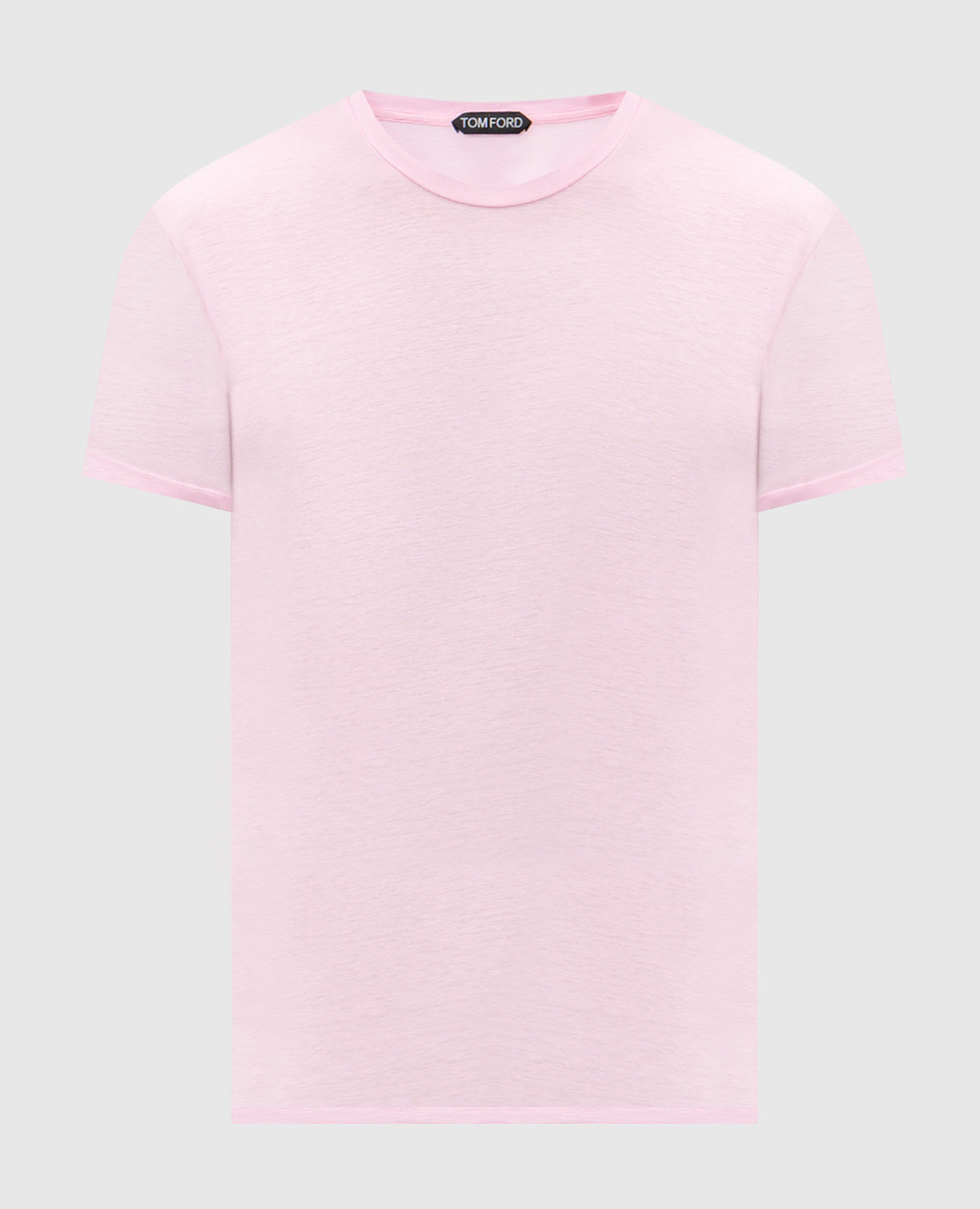 Розовая футболка с шелком