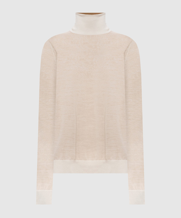Maison Margiela MM6 Гольф цвета айвори с шерстью S62HA0111M13352