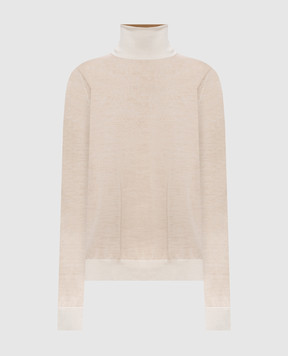Maison Margiela MM6 Гольф цвета айвори с шерстью S62HA0111M13352