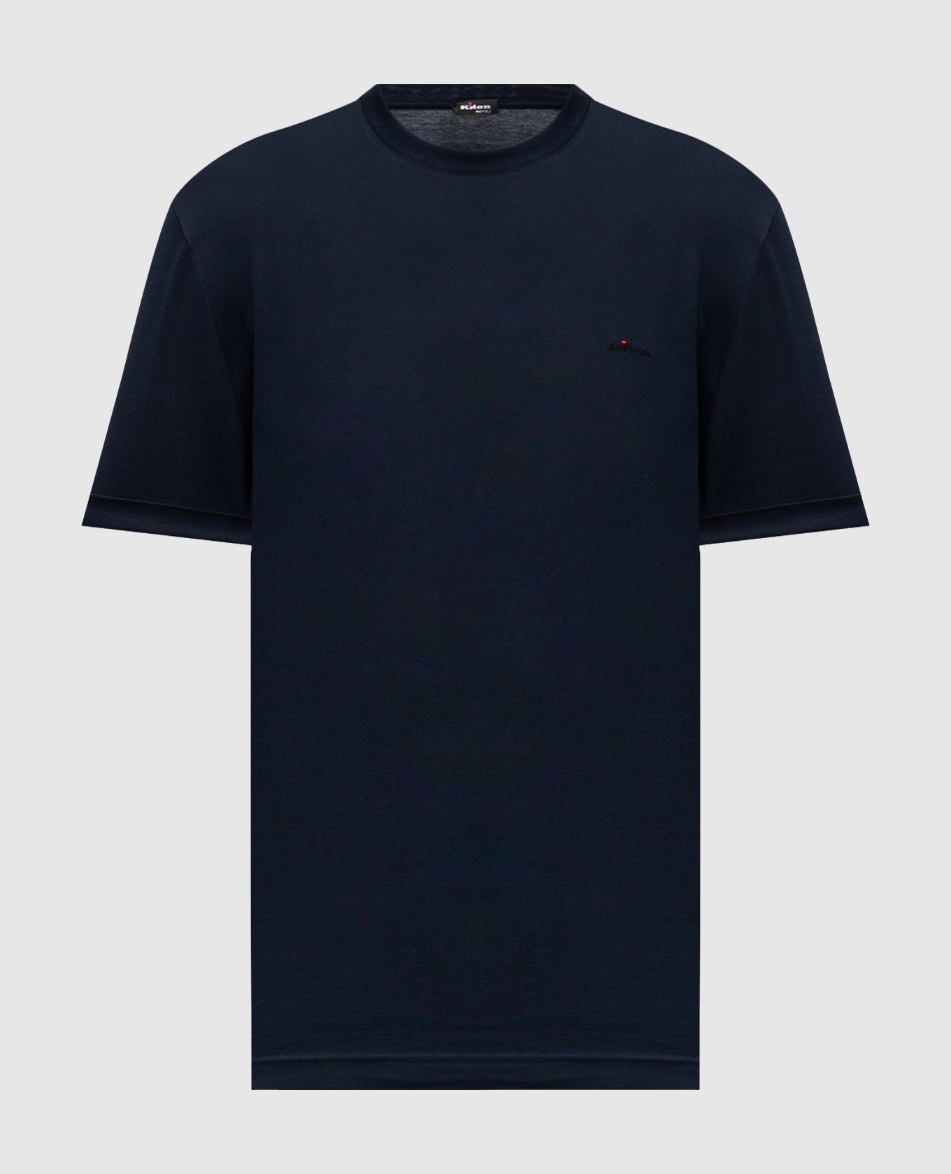 

Голубая футболка с вышивкой логотипа, Синий, Футболки