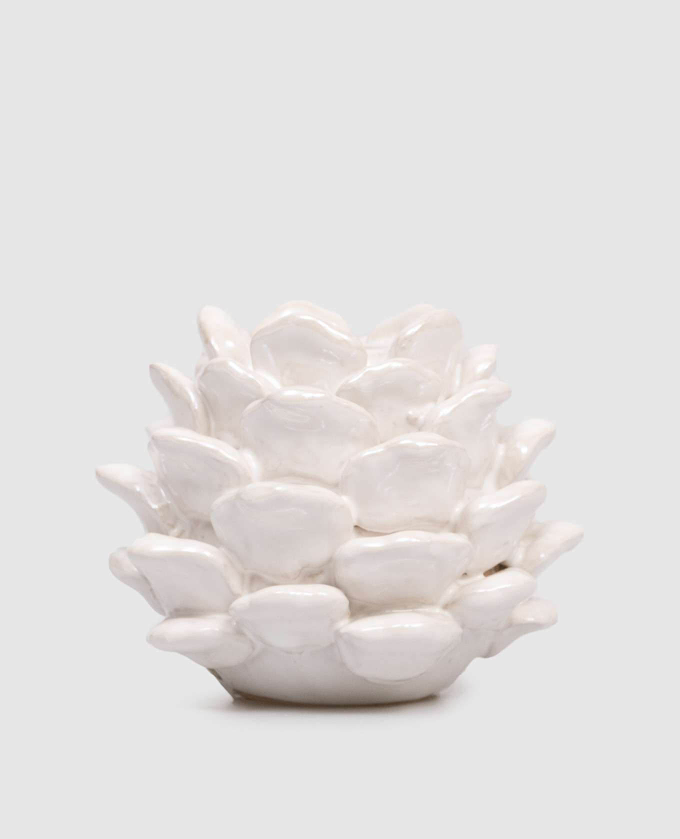 

Бежевый керамический подсвечник Pinecone, Подсвечники