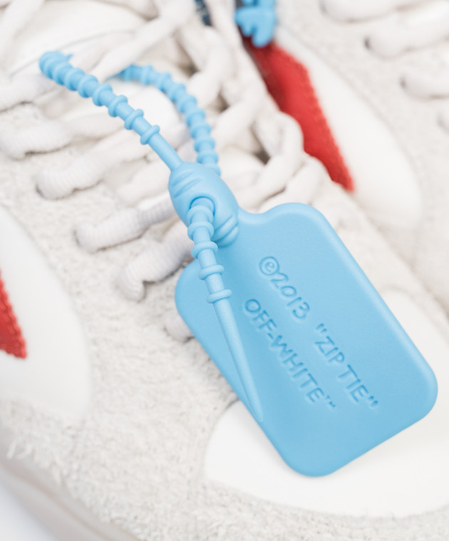 Off-White Комбинированные белые кроссовки End Of Play OWIA28NS26FAB002 изображение 5