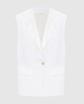 Brunello Cucinelli Білий жакет з льоном M0Y027229