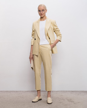 Max & Co Бежевый двубортный жакет MCOGIRAFFA