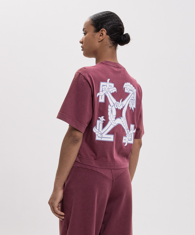 Off-White Рожева футболка Romage 2FA00431T зображення 4