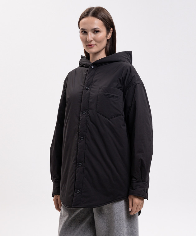 Alexander Wang Черная куртка в стиле рубашки UWC4263334 изображение 3