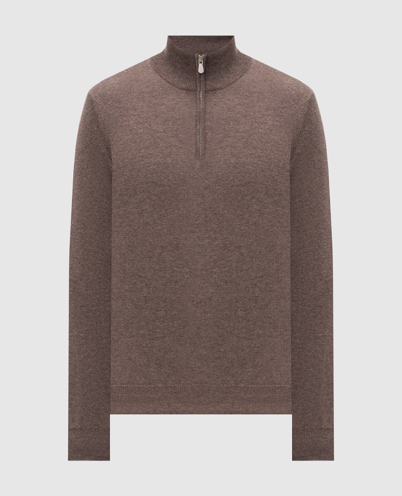 Коричневый джемпер из кашемира