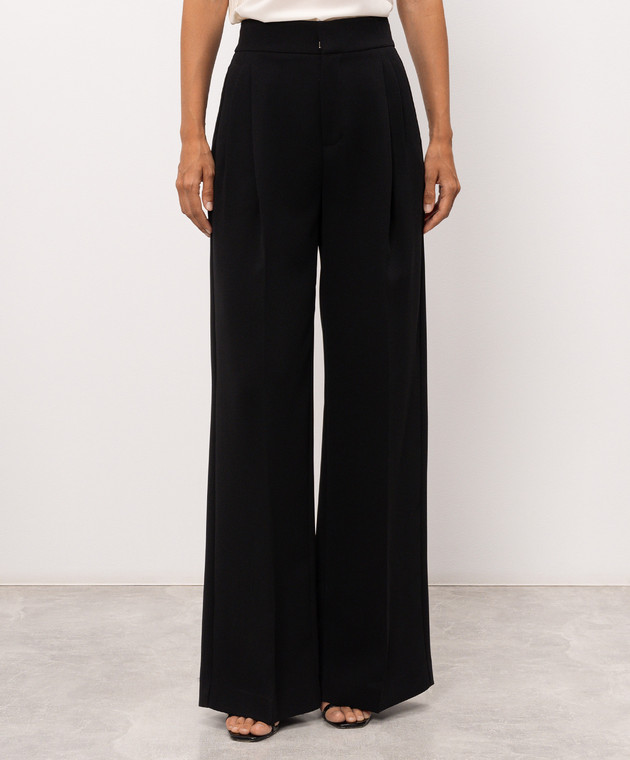 Twinset Черные брюки с фактурным логотипом 262TP2047 изображение 3