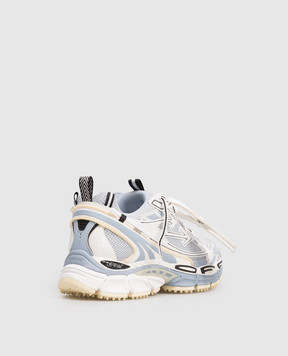 Off-White Голубые комбинированные кроссовки Be Right Back Mesh OMIA295S26FAB001