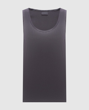 Brunello Cucinelli Сірий топ із шовку MPC59E0600