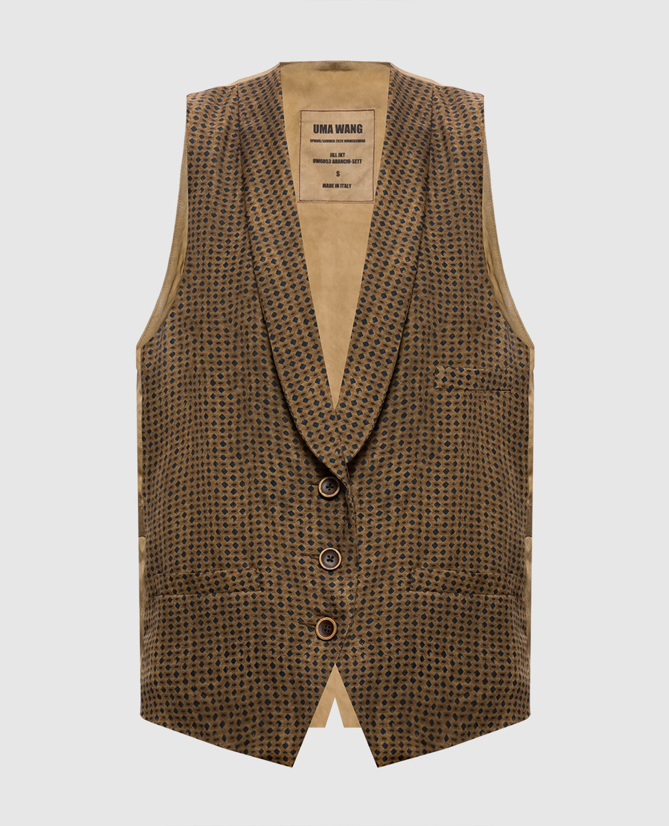 Коричневый жилет Jill