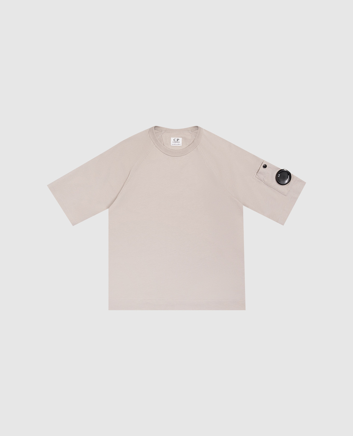 Детская серая футболка с патчем логотипа