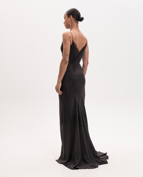 Ann Demeulemeester Чорна сукня максі Lala із шовку B0013950FA731