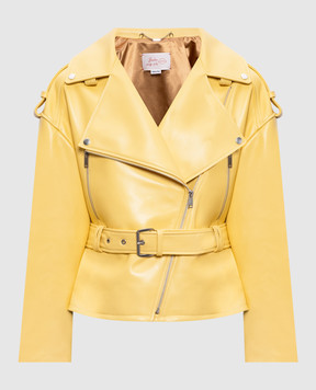 Babe Pay Pls Жовта шкіряна косуха 2208ЗМGRAND