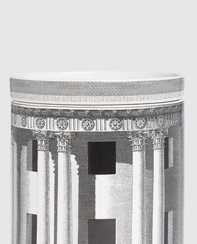 Fornasetti Велика ароматична свічка NEL MENTRE - Architettura Décor в порцеляновому свічнику FPB419XIM