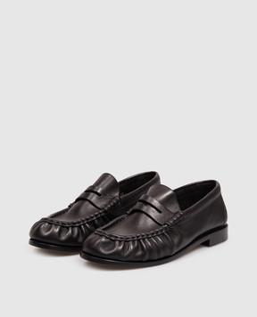Saint Laurent Чорні шкіряні лофери 81890825VAA