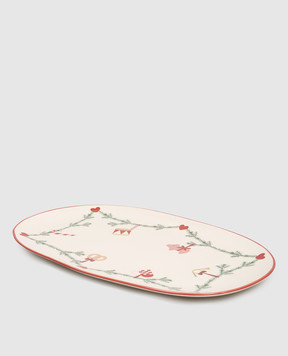Bloomingville Бежеве різдвяне блюдо з принтом 82062321