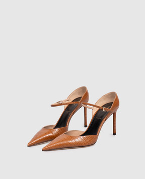 Tom Ford Коричневые кожаные туфли Vertigo Mary Jane W3895LCL381P