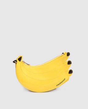 Casablanca Желтая кожаная лаковая сумка ASS26BAG18301