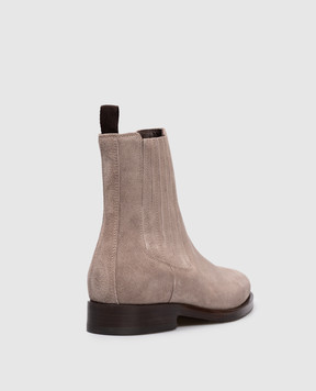 Brunello Cucinelli Бежевые замшевые челси MZUDERV740