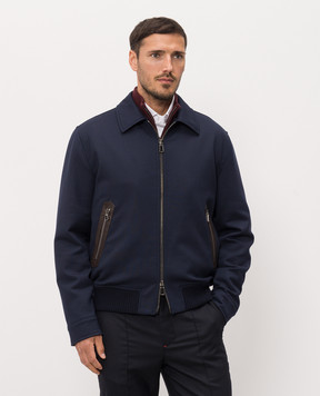 ISAIA Синяя куртка из шерсти SX732494370