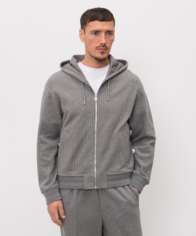 Mackage Сіра спортивна куртка MATEA-K в смужку MATEAK зображення 3