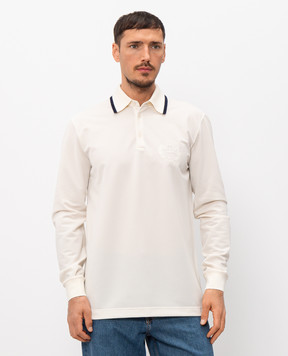 Dolce&Gabbana Поло цвета айвори с вышивкой монограммы логотипа DG G8SW0ZHU7WZ