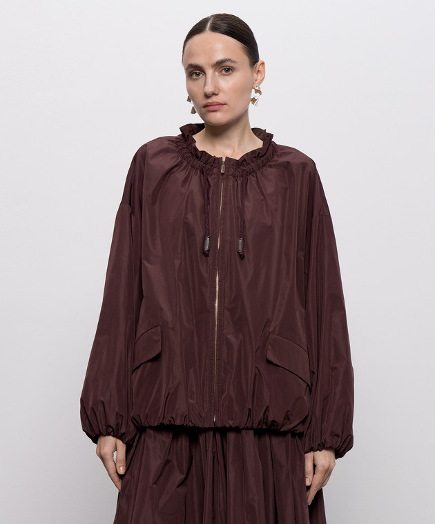 Max Mara Бордовая куртка ONDE SMMONDE изображение 3