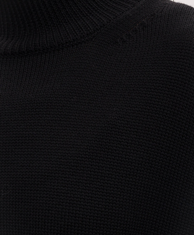 Dondup Чорний светр Dolcevita з вовни DT380M00796D002 зображення 5