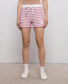 Thom Browne Белые шорты в полоску FJQ133AJ0268
