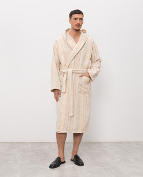 Missoni Home Бежевий махровий халат Harmony у візерунок 1D3AC99705