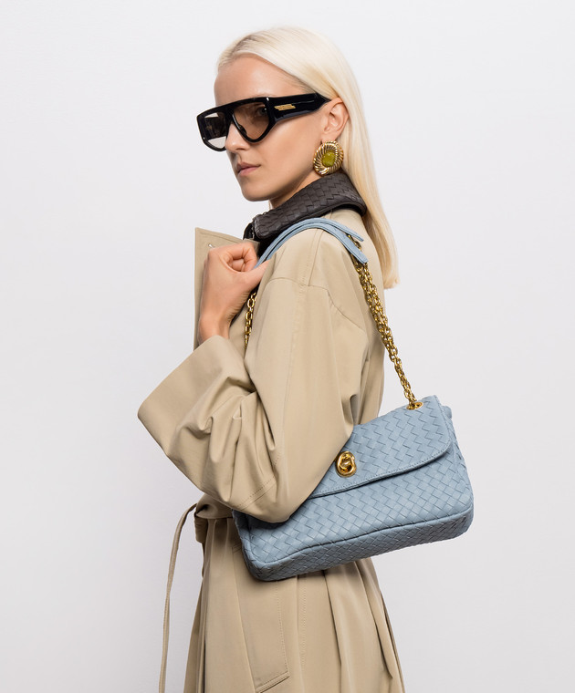 Bottega Veneta Голубая кожаная сумка Madison 876648V6JG0 изображение 2