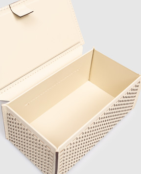 Treesseci Бежевый кожаный органайзер для мелочей HILTON HI49AAV