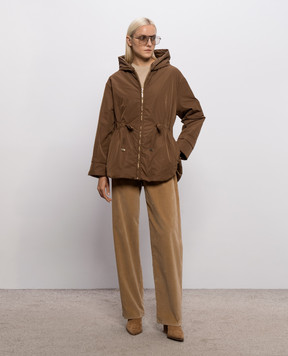 Max Mara Коричнева двостороння куртка CHARME MTCCHARME