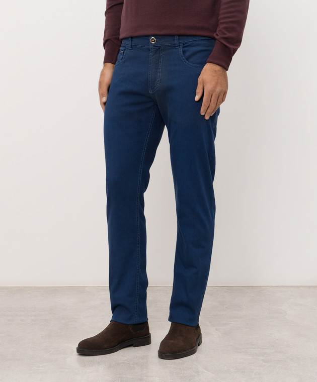 Cashmere&Whiskey Синие джинсы с логотип патч 1844871 изображение 3