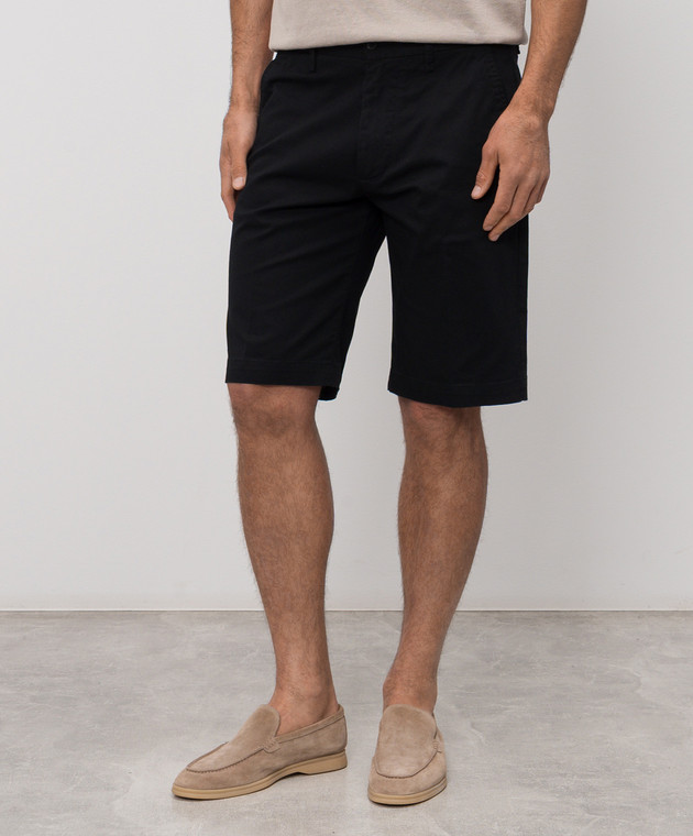 Cashmere&Whiskey Черные шорты из хлопка 0276109345 изображение 3