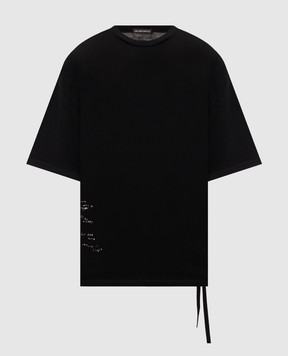 Ann Demeulemeester Черная футболка с принтом B0014220FA206