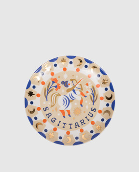 Bitossi Home Бежева порцелянова тарілка для закусок Sagittarius AST00008